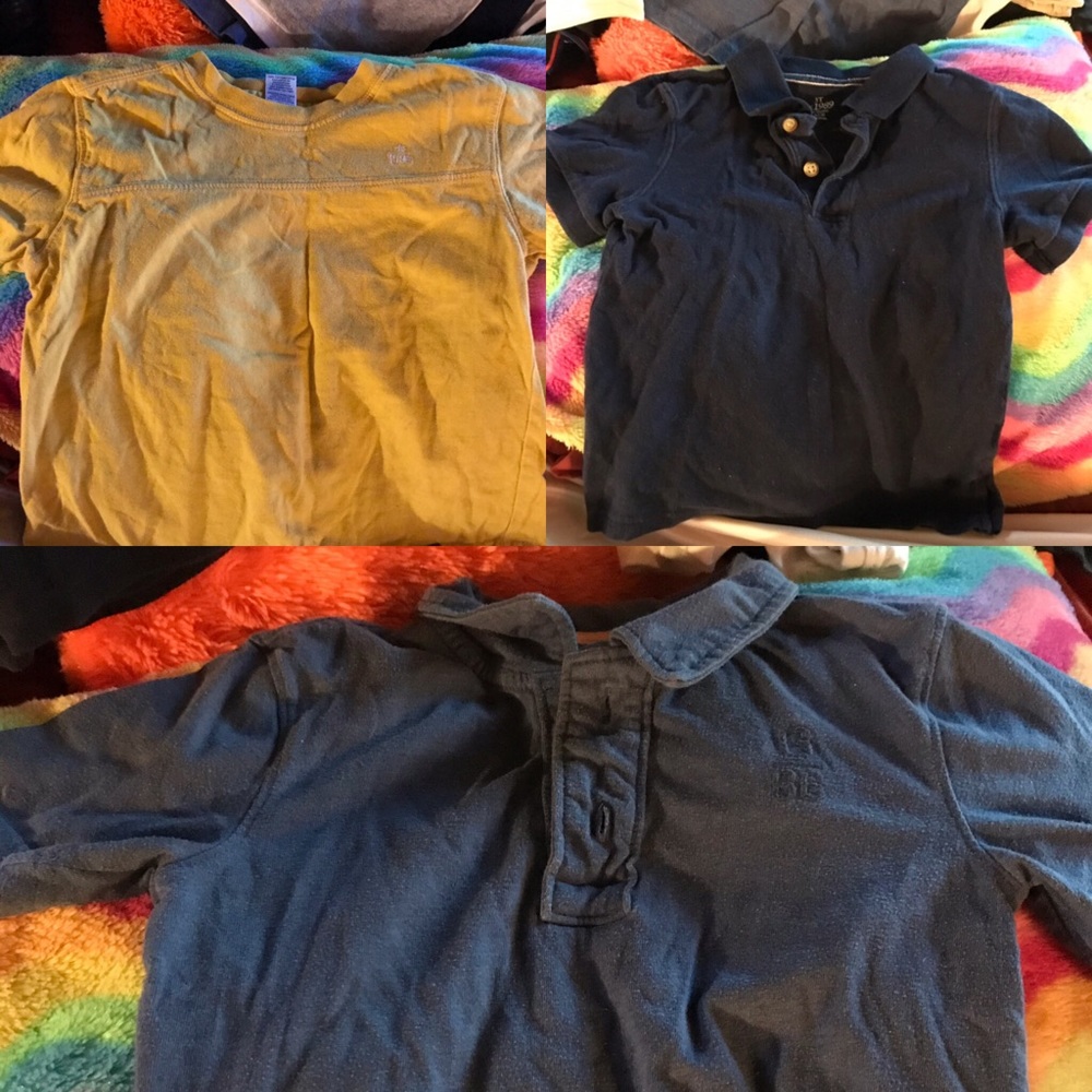 Three Bundle boys Polo shirt tees